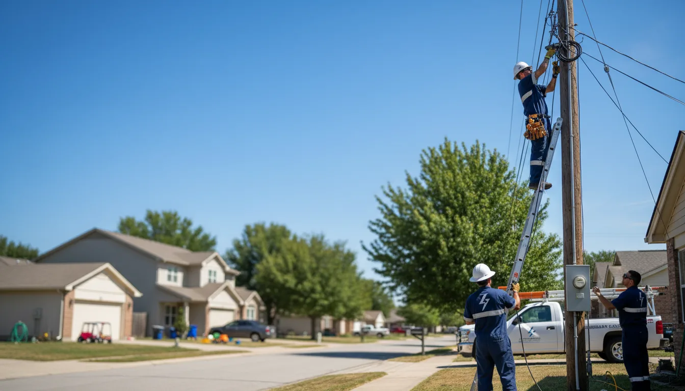 Residential electrician providing installation services in Wynnewood, PA